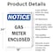 Signmission Gas Meter Enclosed, 18 in W x Rectangle, Aluminum OS-2PACK-NS-A-1824-V-13007 - alternate 5